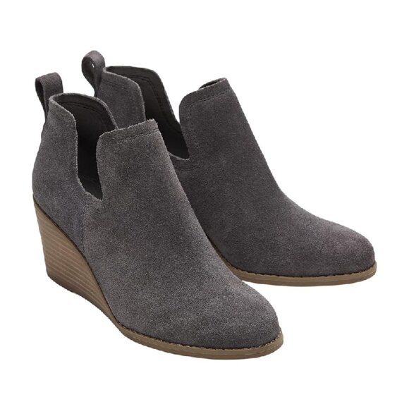 Toms Kallie Womens Cushion OrthoLite Eco Footbed Wedge Heel Bootie NWOB Size 9.5 - Picture 1 of 6